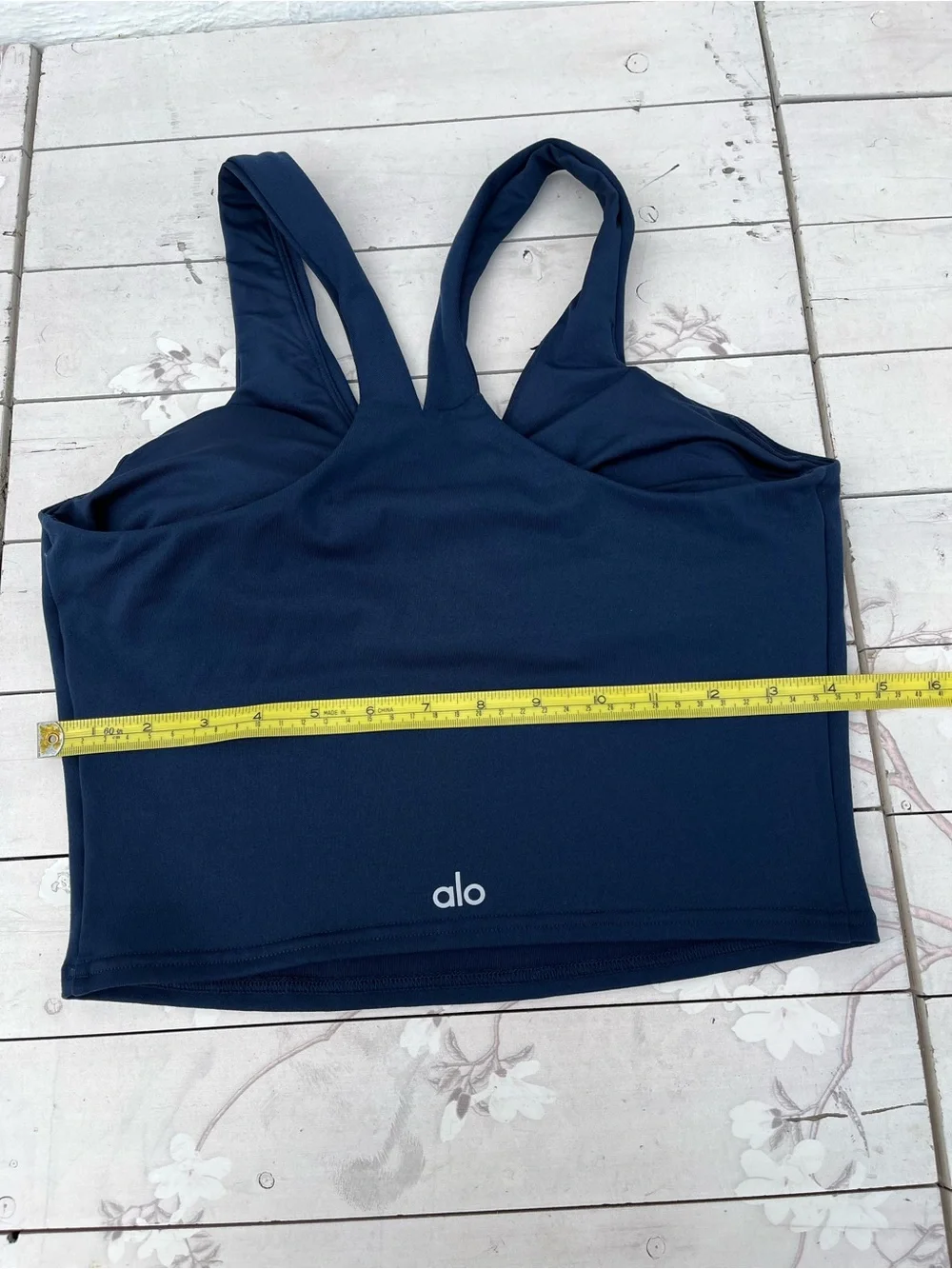 ALO Yoga Deep Blue V-Neck Sports Tank